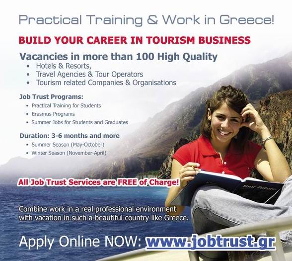 Job Trust te invită să lucrezi în Grecia