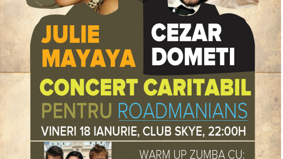 Concert caritabil: Julie Mayaya şi Cezar Dometi