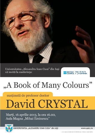 David Crystal va conferenția la Universitate