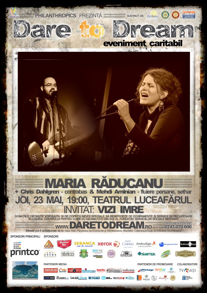 Maria Răducanu și Vizi Imre la Iași în concert caritabil