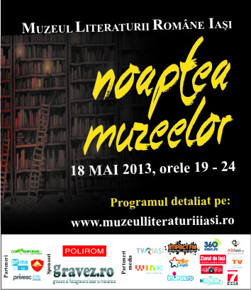 Program special pentru Noaptea Muzeelor la Muzeul Literaturii Române Iași