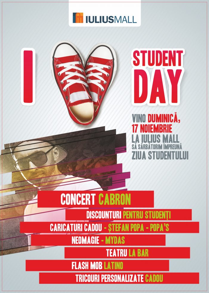 Ziua studentului, sărbătorită cu reduceri şi concert la Iulius Mall