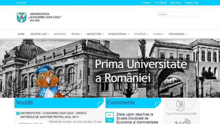 Universitatea ,,Alexandru Ioan Cuza” din Iași are site nou