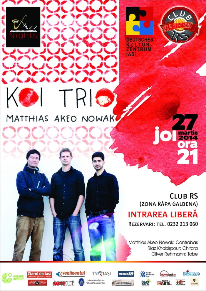 Concert de jazz cu trupa „KOI Trio ” din Germania