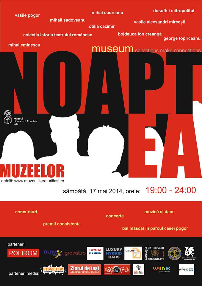 Noaptea Muzeelor la Muzeul Literaturii Române Iași: 10 muzee deschise, evenimente speciale, concursuri cu premii