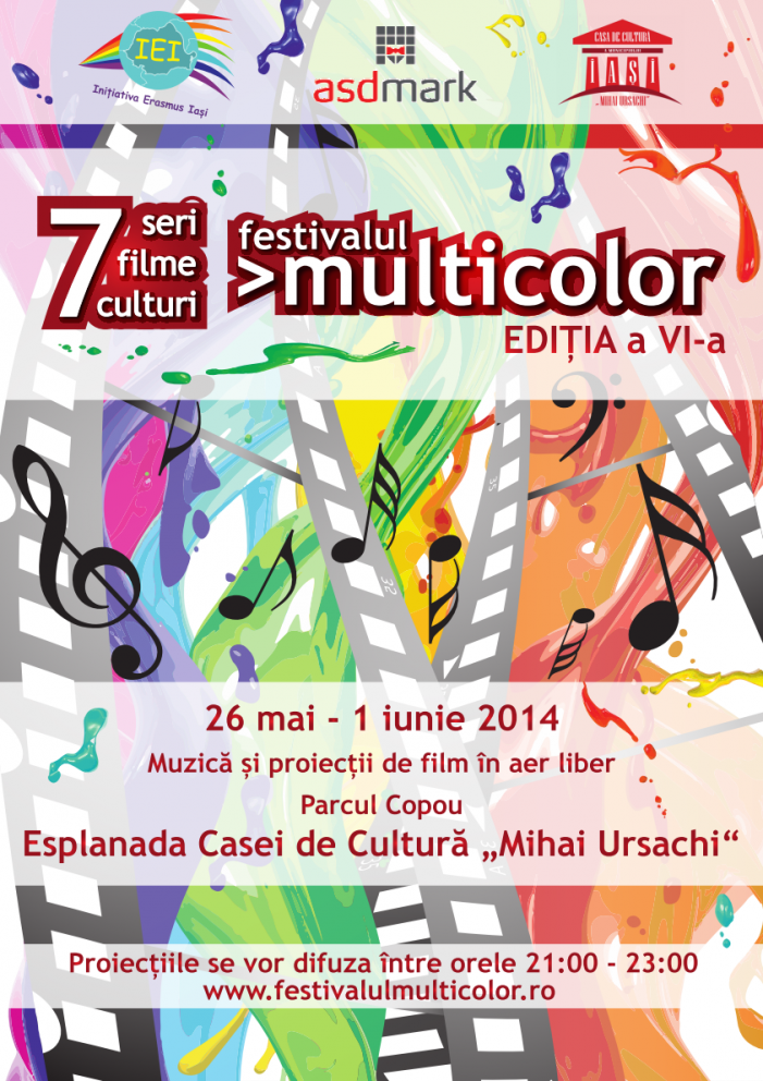 7 zile, 7 filme, 7 culturi = Festivalul de Muzică şi Film în aer liber >multicolor