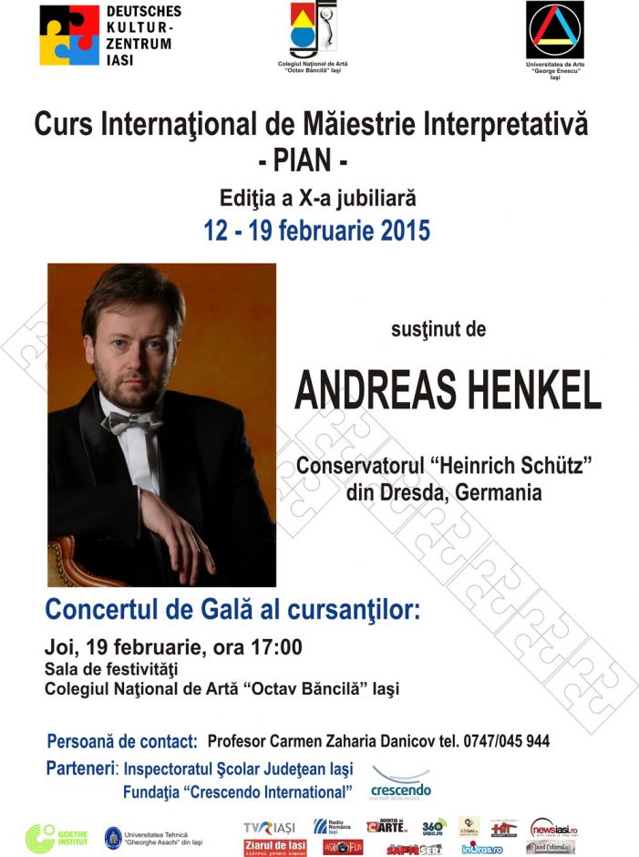 Pianistul german Andreas Henkel, din nou la Iaşi