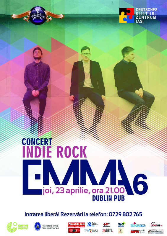 Concert indie-rock cu trupa „EMMA6” din Germania