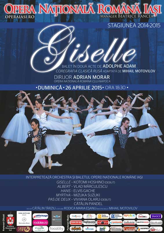 Spectacolul „Giselle” din nou pe scena Operei Naționale din Iași