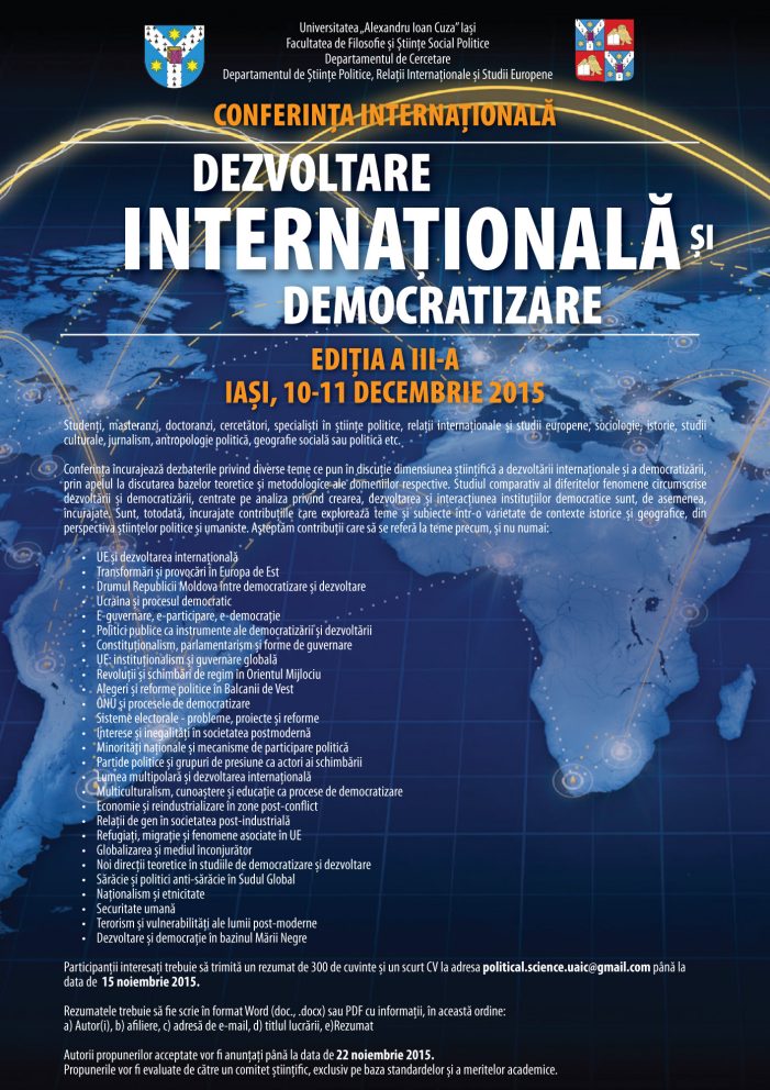 Conferința internațională  „Dezvoltare Internațională și Democratizare”