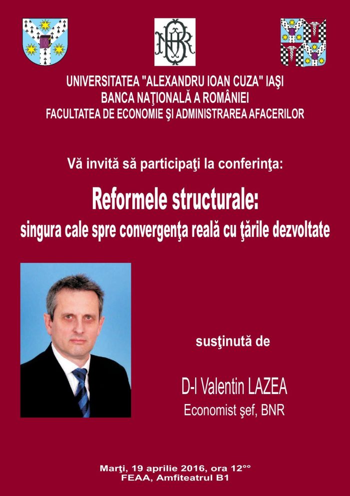 Conferința „Reformele structurale: singura cale spre convergența reală cu țările dezvoltate”