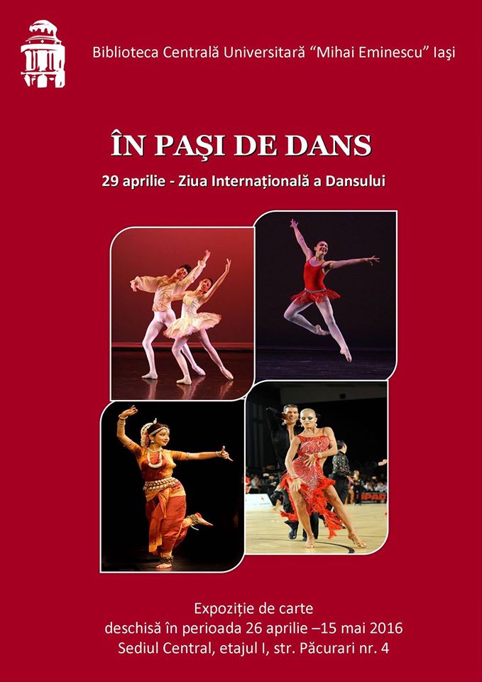 Expoziția de carte „In pași de dans”, la BCU Iași