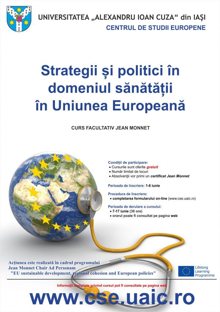 Curs gratuit: „Strategii și politici în domeniul sănătății în UE”