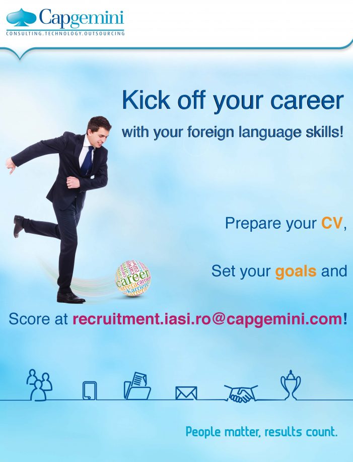 Compania multinațională Capgemini oferă tinerilor oportunități de dezvoltare a unei cariere