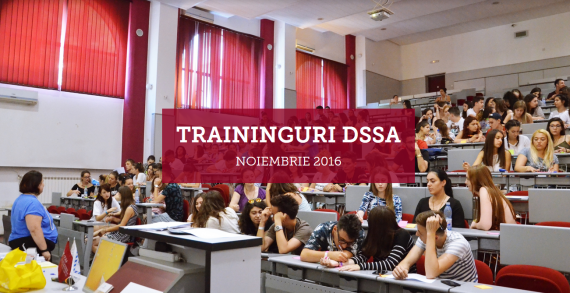 Trainingurile gratuite oferite de DSSA în luna noiembrie