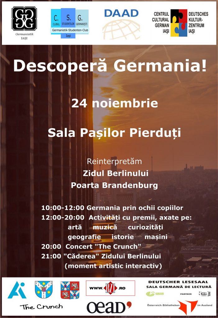 Clubul Studenților Germaniști anunță evenimentul „Descoperă Germania!”