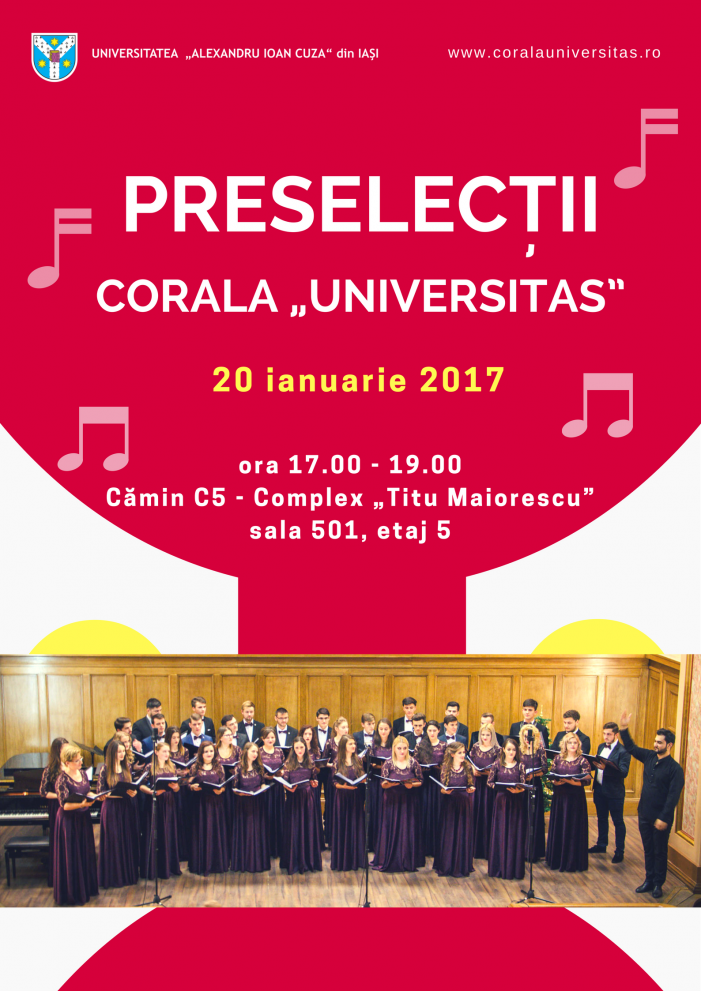 Corala „Universitas” organizează preselecții!