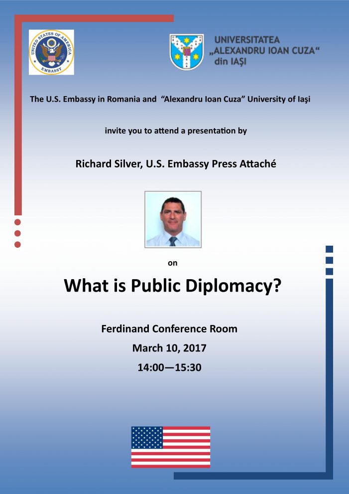 Prelegere: „What is Public Diplomacy?”