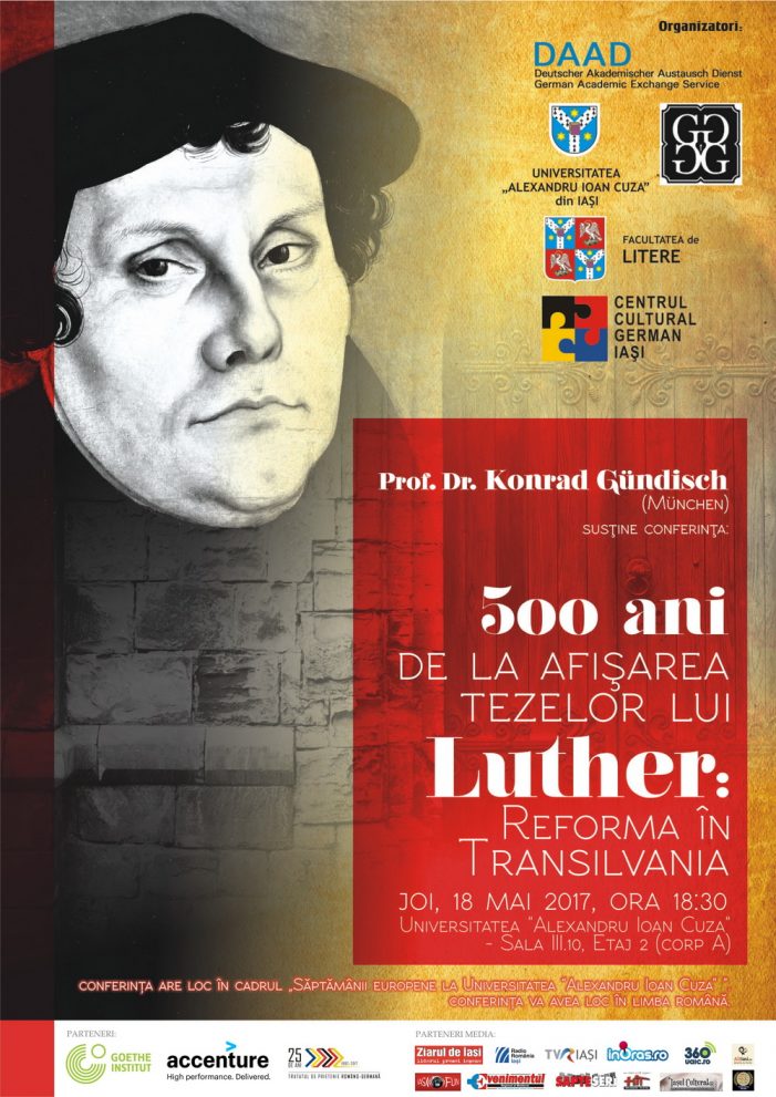 Conferința “500 ani de la afisarea tezelor lui Luther: Reforma in Transilvania”