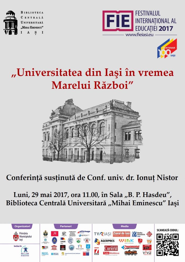 Conferință și lansare de carte la BCU în cadrul FIE Iași