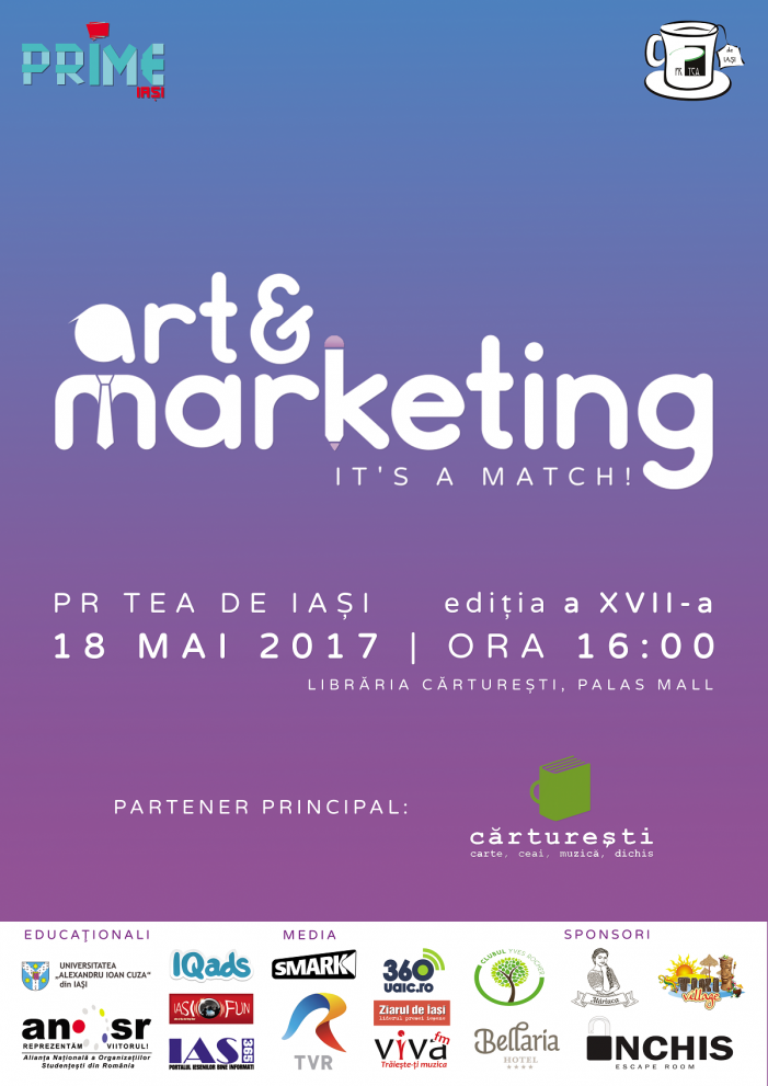 PR Tea de Iași surprinde arta în domeniul marketingului
