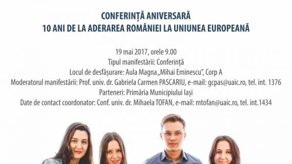 Săptămâna Europeană la UAIC: Conferință Aniversară