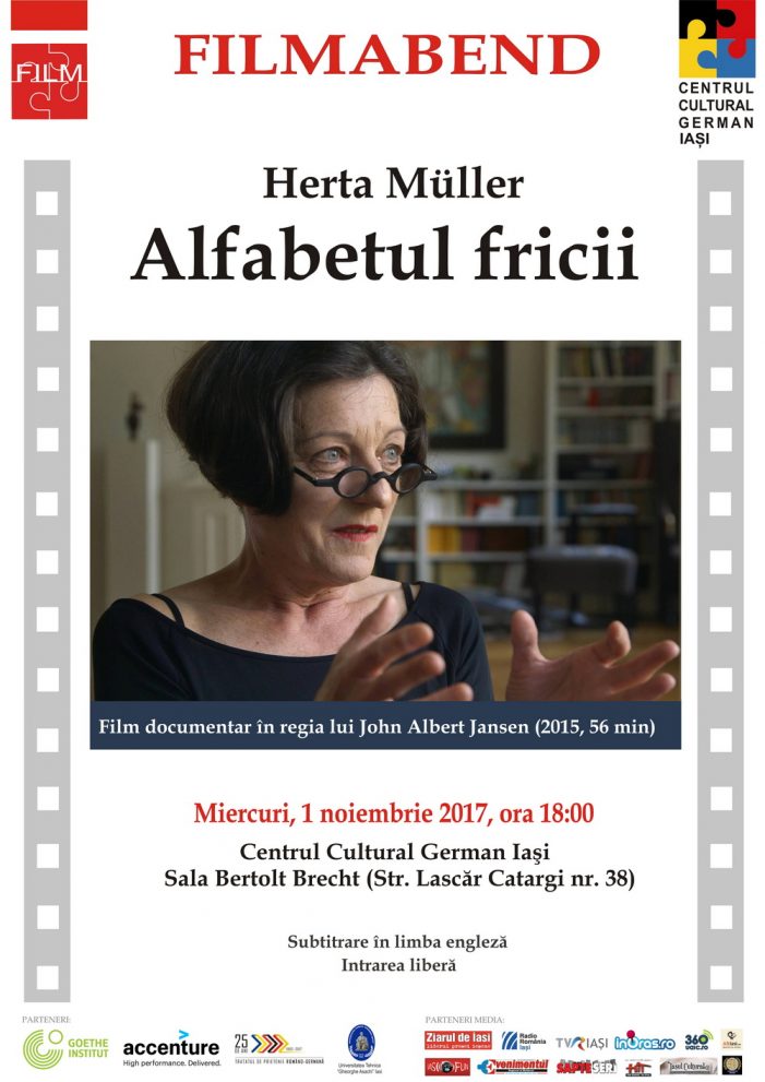 Seara de film german – „Herta Müller – Alfabetul fricii” (2015)