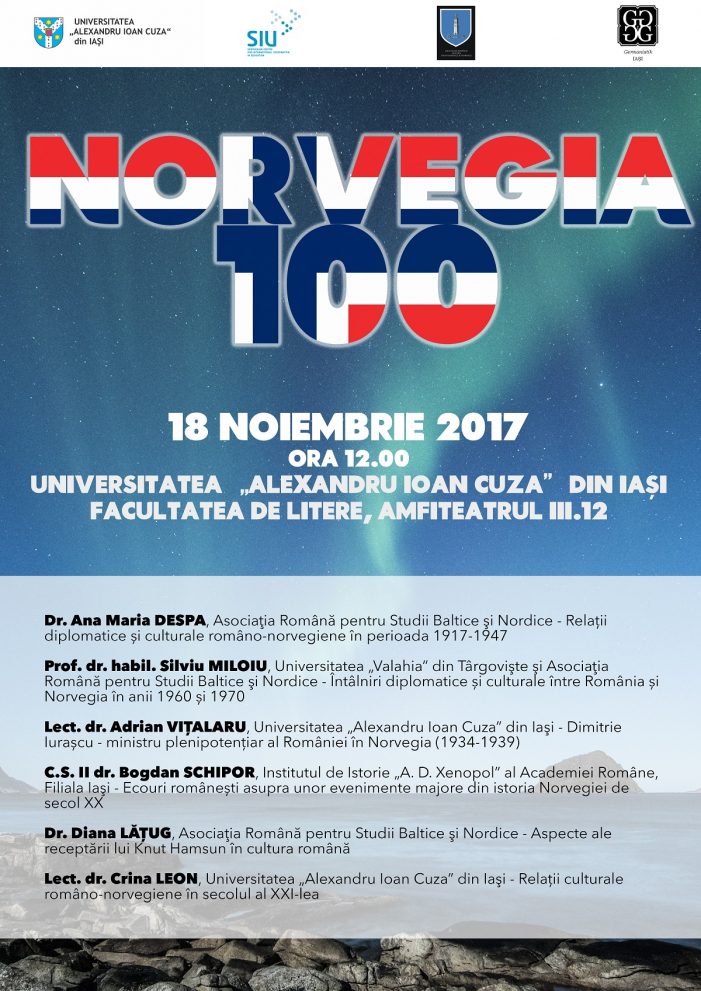 100 de ani de relaţii diplomatice şi culturale româno-norvegiene