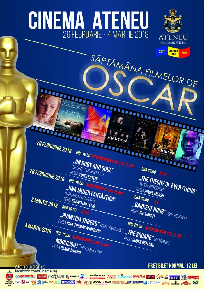 Săptămâna filmelor de Oscar la Cinema Ateneu