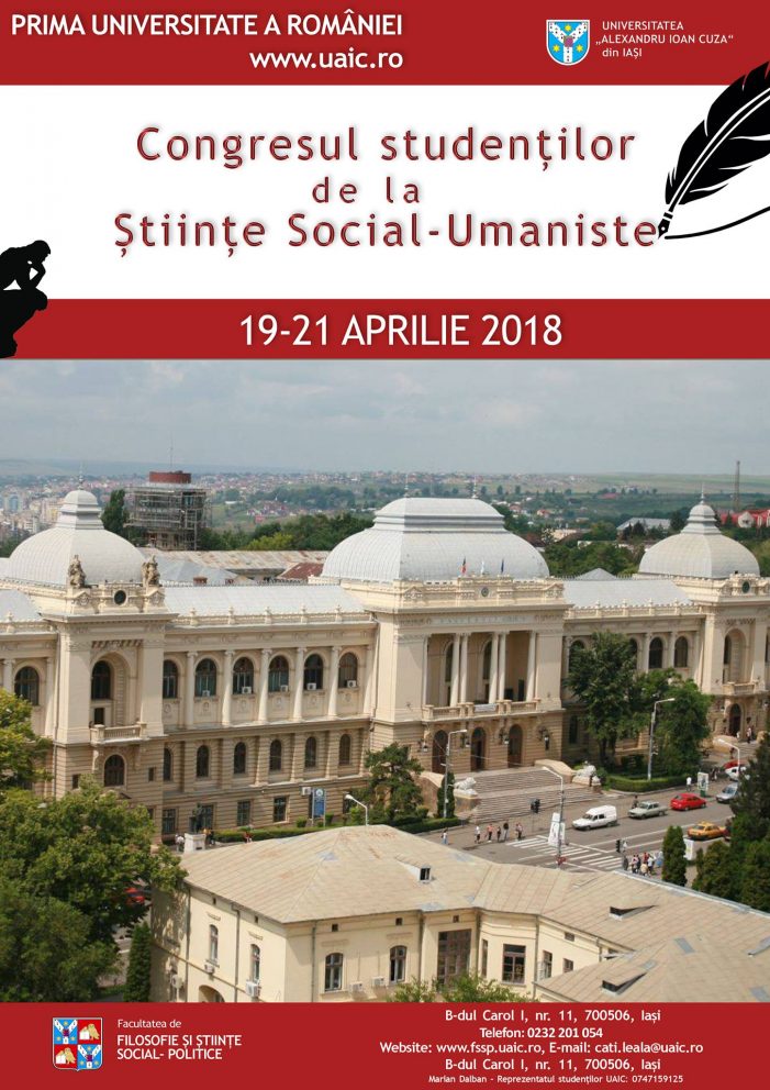 Congresul Studenților de la Științe Social-Umaniste 2018