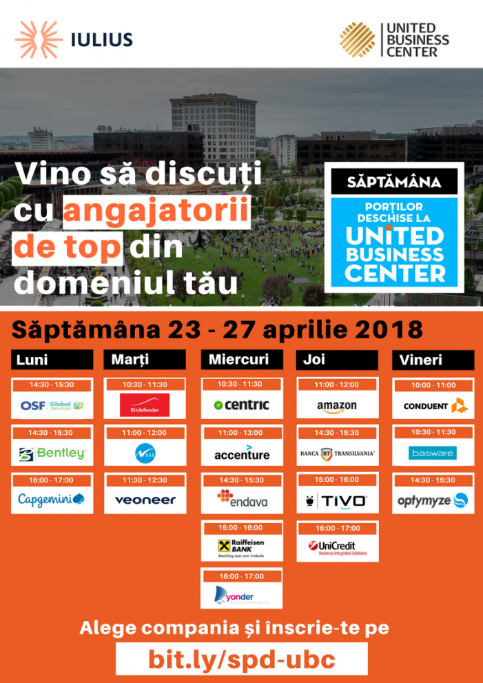 Săptămâna Porților Deschise la United Business Center Iași