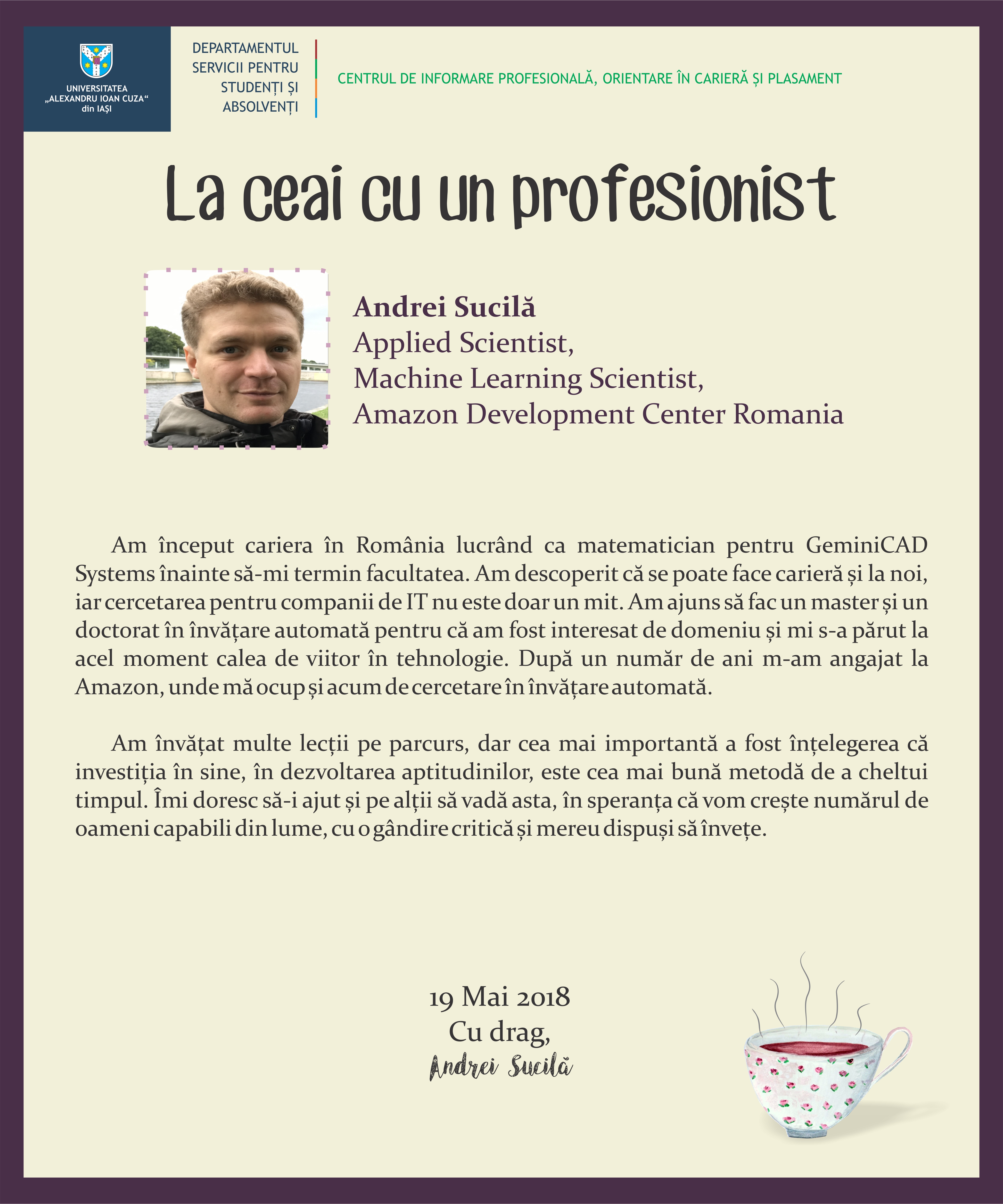 Andrei Sucila – DSSA din UAIC