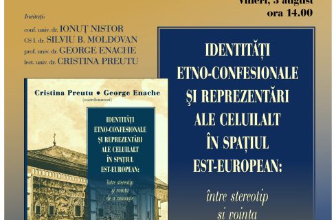 Lansarea volumului „Identități etno-confesionale și reprezentări ale Celuilalt în spațiul est-european” la Librăria Tafrali