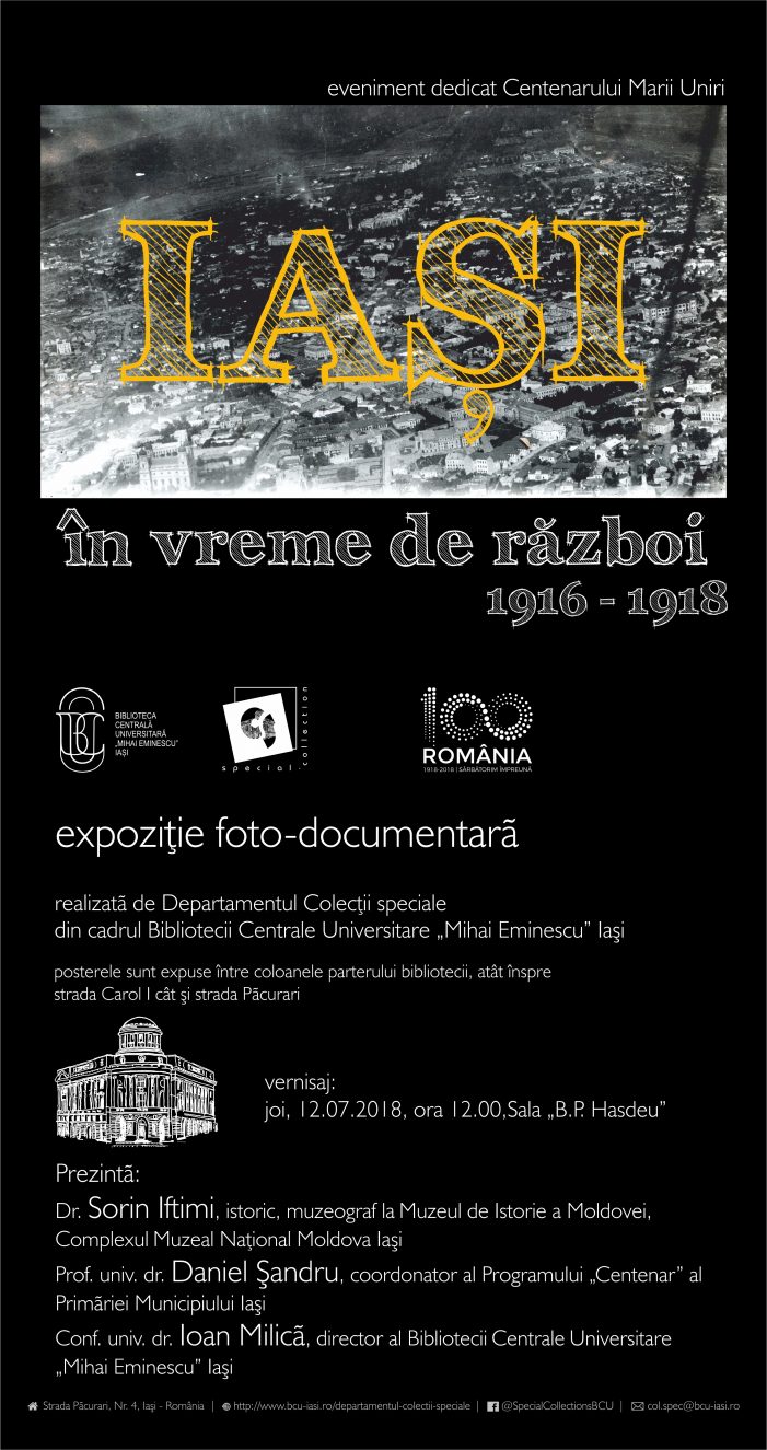 Expoziție-eveniment la Biblioteca Centrală Universitară din Iași