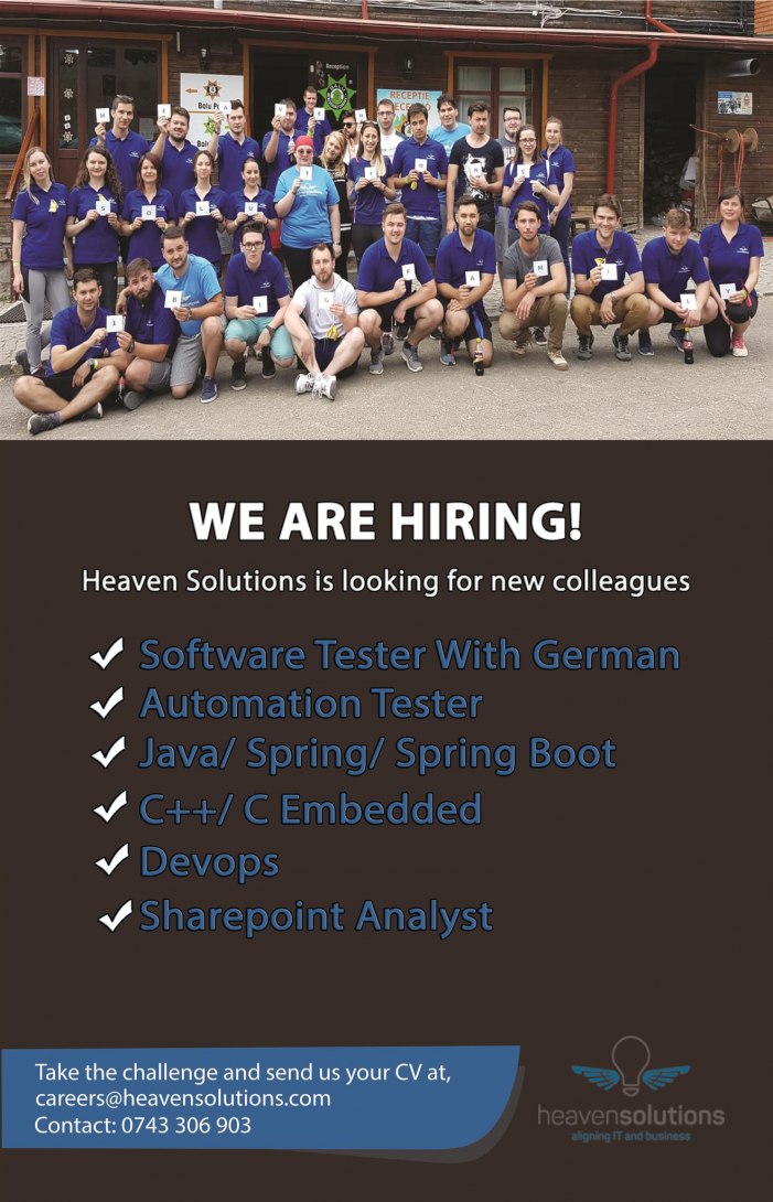 Heaven Solutions angajează