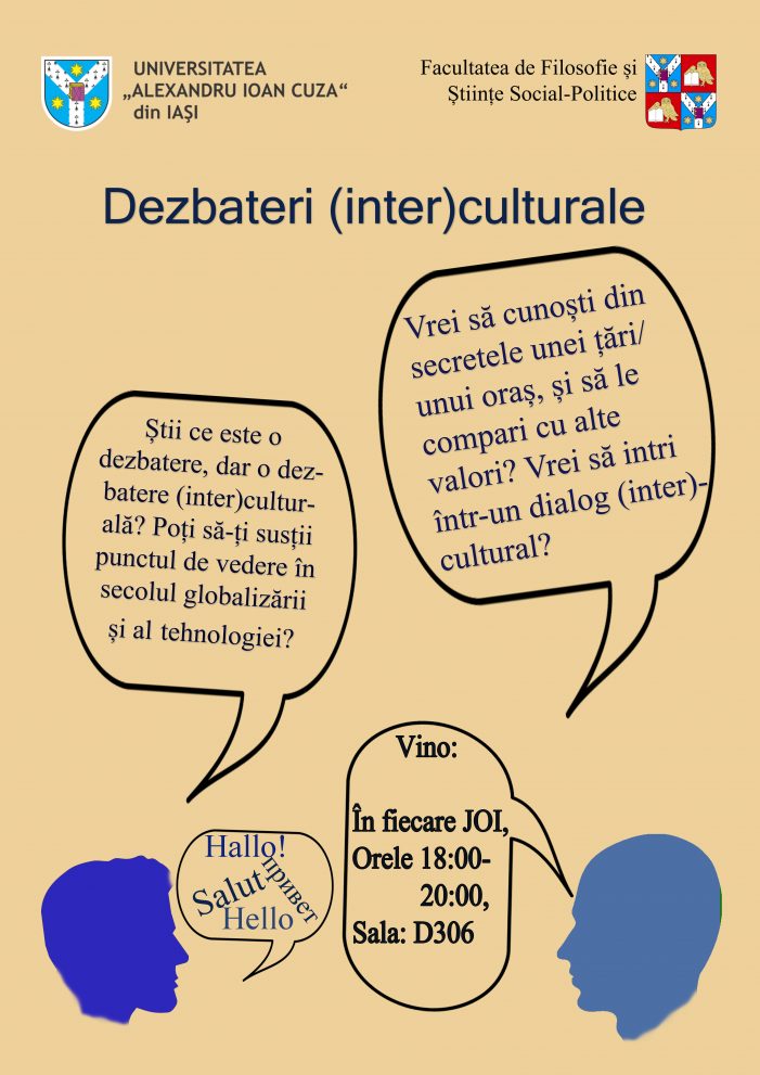 Dezbateri (Inter)culturale – activitate pentru toți studenții UAIC