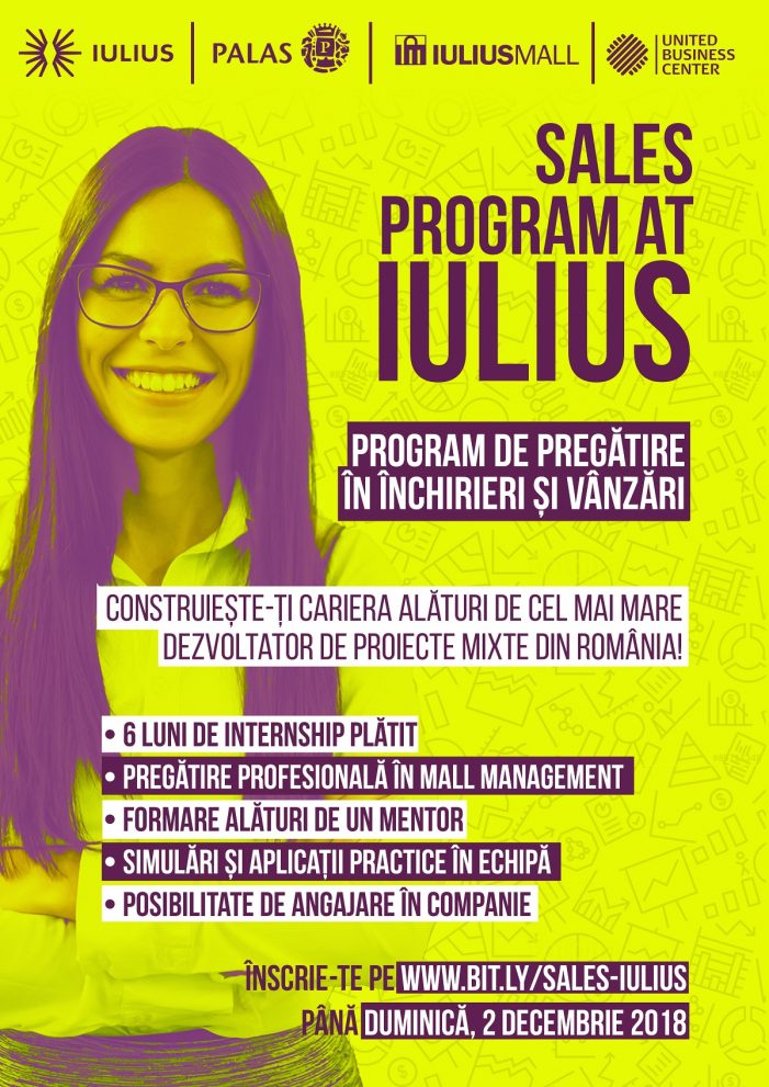 Sales Program at IULIUS: program de dezvoltare profesională în domeniul închirierilor și vânzărilor