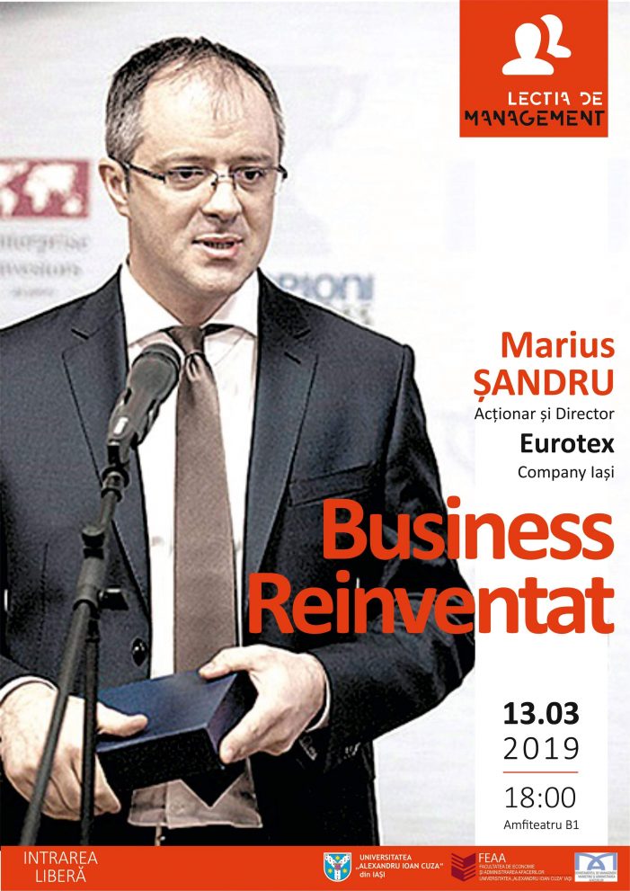 Lecția de management – ediția a XVI-a: Business Reinventat