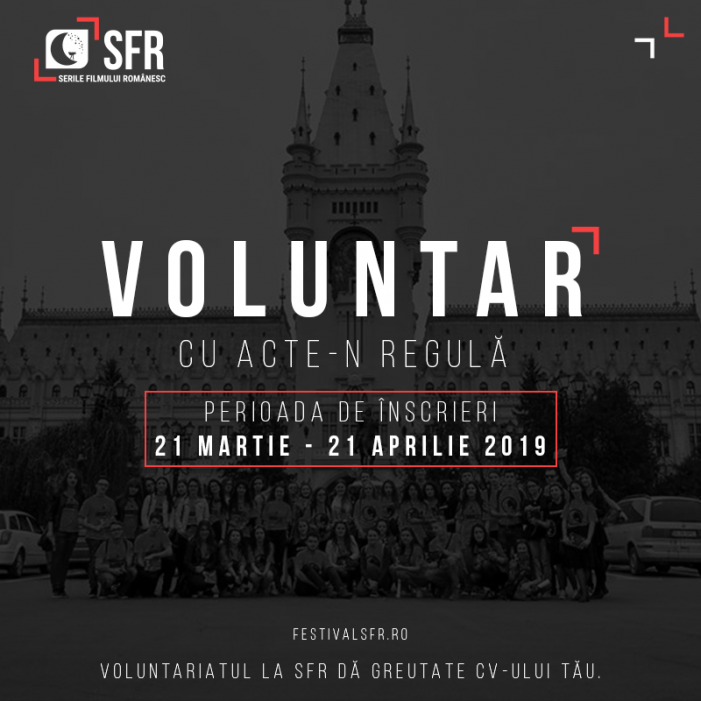 Festivalul „Serile Filmului Românesc” lansează înscrierile pentru voluntariat