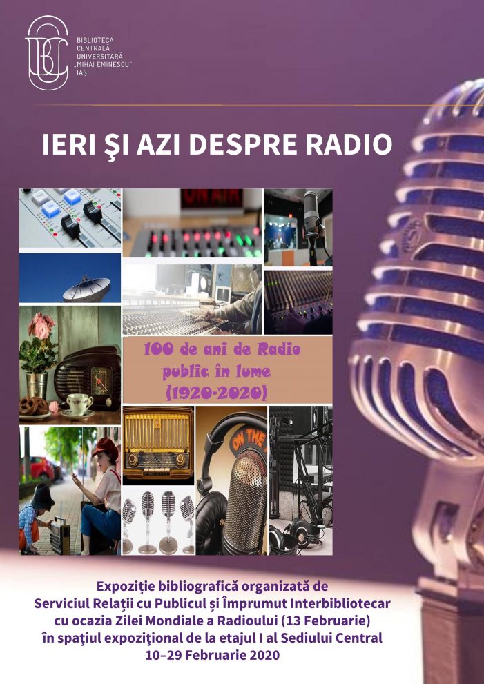 Expoziția bibliografică „Ieri și azi despre Radio. 100 de ani de Radio Public în lume” la BCU