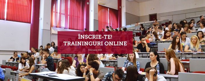 Traininguri online gratuite pentru studenți – Februarie 2021