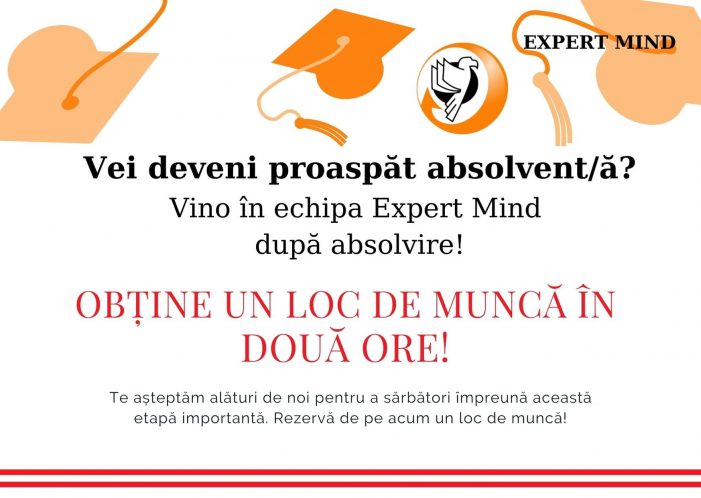 Expert Mind recrutează absolvenți pentru sediul din Iași
