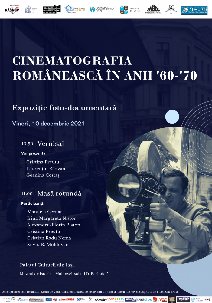 Vernisaj expoziție foto-documentară „Cinematografia românească în anii ’60-’70”