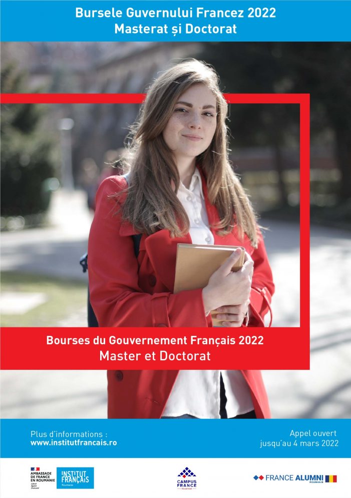 Bursele Guvernului Francez pentru master și doctorat 2022