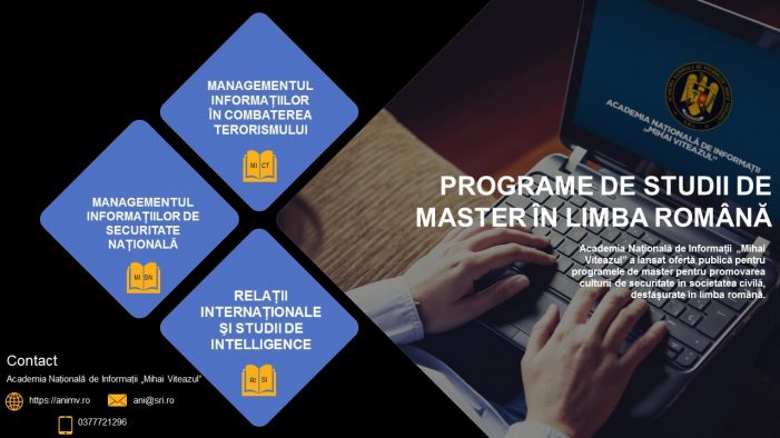 Programe de master pentru promovarea culturii de securitate în societatea civilă organizate de ANIMV