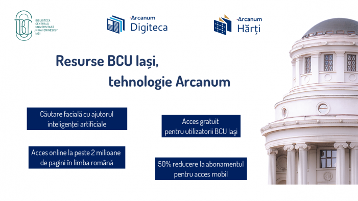 Resurse BCU Iași, tehnologie Arcanum