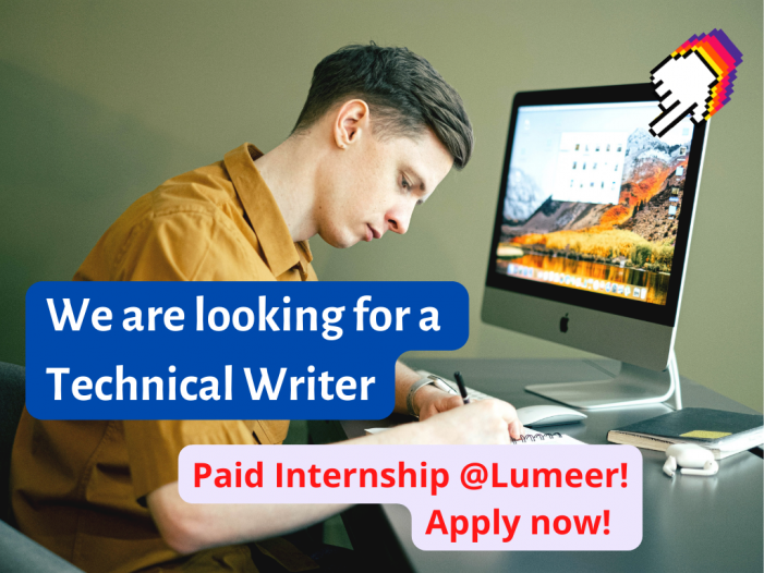 Compania Lumeer caută un Technical Writer (Internship Remote)