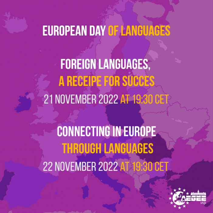 Asociația Studenților Europeni AEEGE-Iași invită studenții la o nouă ediție a evenimentului European Day of Languages