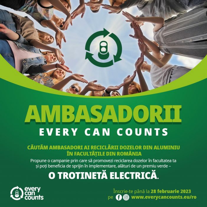Campania Ambasadorii Reciclării – „Every Can Counts Romania”