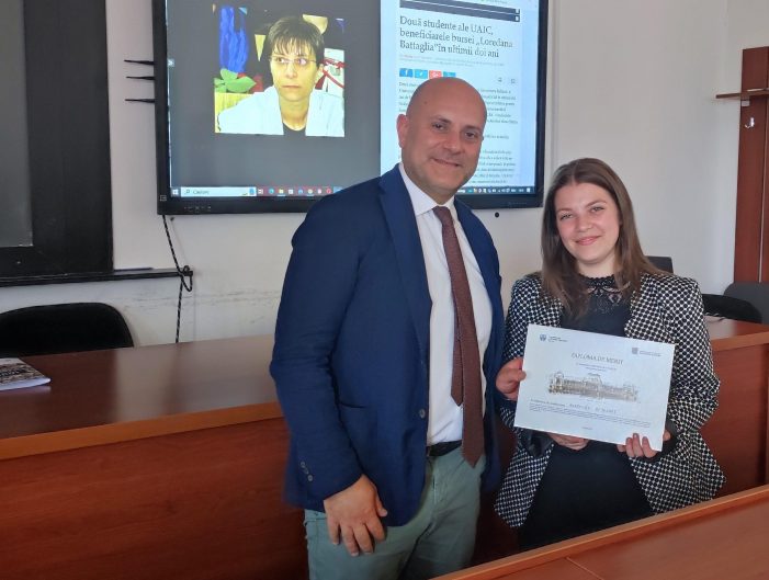 Studentă a UAIC, câștigătoarea bursei de studiu ,,Loredana Battaglia”